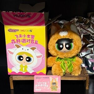 Miniso Hugkis The Powerpuff Girls Forest Party Series Plush Pendant Blind Box
